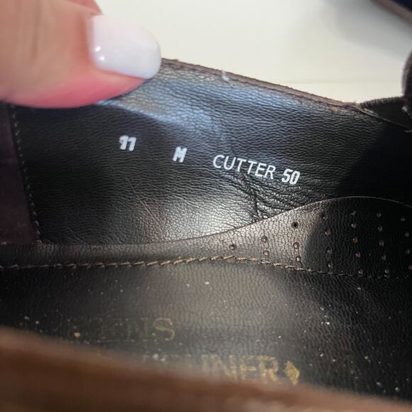 Donald J Pliner Cutter Mens Penny Loafers Size 11M Chocolate Brown Suede Slip On - Picture 12 of 12